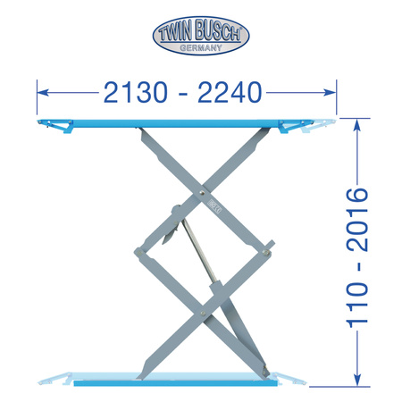 Podnośnik Nożycowy Elektromagnetyczny TWS35-20E naposadzkowy