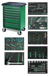 Wózek 7-szufladowy z zestawem 236szt. narzędzi we wkładkach EVA