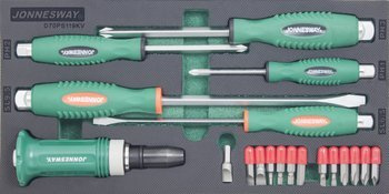 Kpl. 19szt. wkrętaków do pobijania we wkładce EVA D70PS119KV