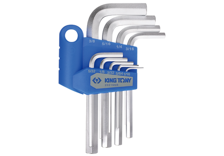 ZESTAW IMBUSÓW  9 szt.  1145S  -  HEX  1/16" - 3/8", UCHWYT  PLAST.  BLISTER