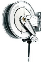 Stały zwijak do smaru 1/4" 18m ze stali nierdzewnej