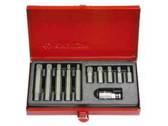 ZESTAW BITÓW 10mm  11cz.  SPLINE 5 - 12mm, KASETA