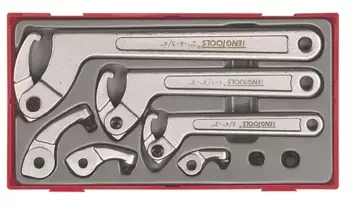 8-elementowy Klucze hakowe w zestawie Teng Tools TTHP08