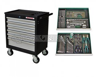 Wózek QS17061 z zestawem 130szt. narzędzi
