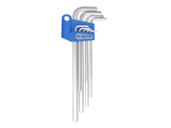 ZESTAW IMBUSÓW  9 szt.  1125M  -  HEX  EKSTRA  DŁUGIE  1,5 - 10mm, UCHWYT  PLAST.  BLISTER