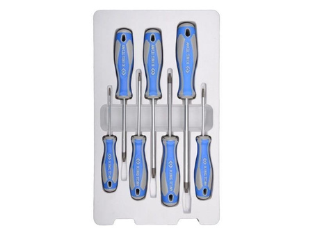 ZESTAW WKRĘTAKÓW  7 cz.  TORX T10,  T15,  T20,  T25,  T27,  T30,  T40