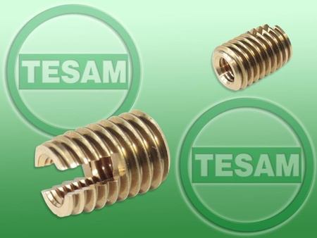  S0002179 - Tulejka do naprawy zerwanego gwintu M6 x 1 x 14 mm (mosiądz)