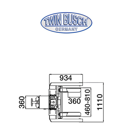 Podnośnik Kolumnowy do Samochodów Ciężarowych bezprzewodowy TW 580W-4 udźwig 32t