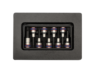 ZESTAW NASADEK IMBUS TORX  1/2',' DŁUGIE  T20 - T60  CHROM, WKŁAD DO WÓZKA, 9 CZ.