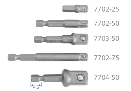 UCHWYT TRZPIENIOWY DO WKRĘTAREK 1/4''  CALOWY  3/8'' x 50mm,  ZACZEP   KULKOWY