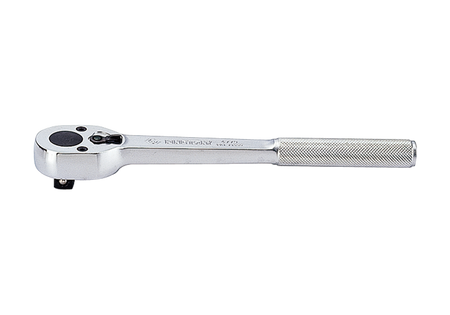 GRZECHOTKA UCHYLNA  1/2"   32 ZĘBY  250mm  CHROM,  UCHWYT  MOLETOWANY