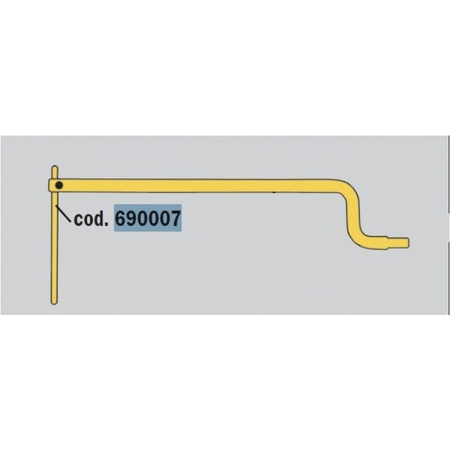 Elektroda prosta górna L=195