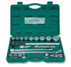 Kpl. kluczy nasadowych 6kt. 3/4" 21szt. S04H6121S