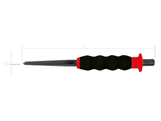 PUNKTAK Z UCHWYTEM GUMOWYM 2,5mm x 185mm