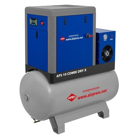 Airpress Kompresor śrubowy 10 bar 10 KM 920 l/min 500 l APS 10 Combi Dry X