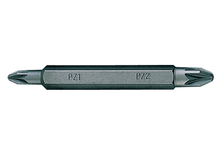 BIT DWUSTRONNY 1/4''  POZIDRIV  No.1/2 x 60mm