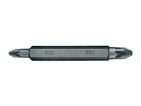 BIT DWUSTRONNY 1/4''  POZIDRIV  No.1/2 x 60mm