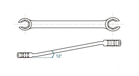 KLUCZ  DO PRZEWODÓW HAMULCOWYCH  12  x  13mm