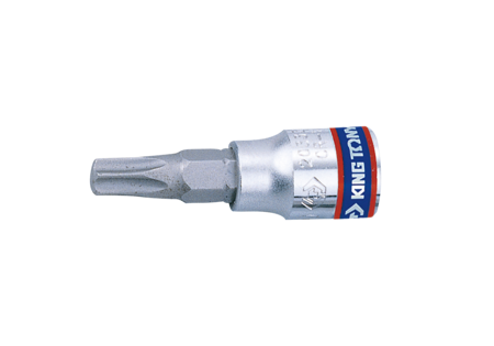 NASADKA  1/4''   Z  KOŃCÓWKĄ  TORX  Z  OTWOREM  T10 x 37mm