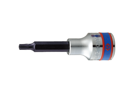 NASADKA  DŁUGA   1/2''   Z  KOŃCÓWKĄ  TORX  Z  OTWOREM  T25 x 80mm