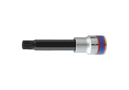 NASADKA  EXTRA DŁUGA 1/2''   Z  KOŃCÓWKĄ  SPLINE   M5 x 100mm