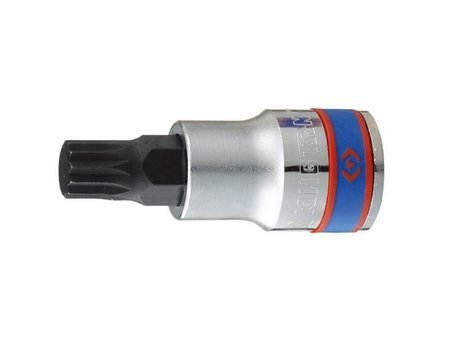 NASADKA  KRÓTKA 1/2''   Z  KOŃCÓWKĄ  SPLINE   M10 x 60 mm