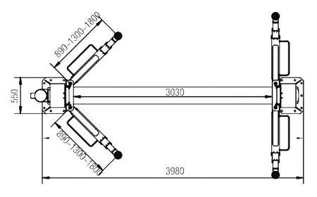 PODNOŚNIK DWUKOLUMNOWY BESTLIFT 255DE 5.5T 