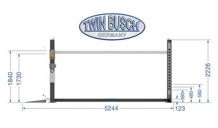 PODNOŚNIK PARKINGOWY PODWÓJNY TWIN BUSCH TW 436P-D2