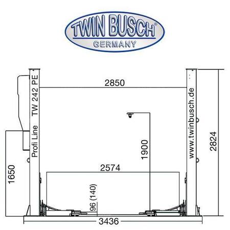 Podnośnik Dwukolumnowy TW 242 PE | Profi Line
