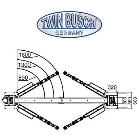 Podnośnik Dwukolumnowy TW 250 Heavy-Line