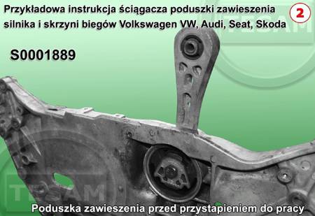 S0001889 - Ściągacz poduszki zawieszenia silnika i skrzyni biegów Volkswagen VW, Audi, Seat, Skoda