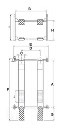 Werther Podnośnik czerokolumnowy diagnostyczny,4000 kg, długość 4080mm 430BL