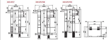 Werther  Podnośnik diagnostyczny, 4000 kg, długość 4300mm, nożyce podprogowe 443ATLT