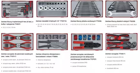 Wózek warsztatowy szafka Tengtools 546 narzędzi