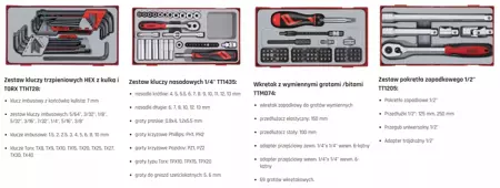 Wózek warsztatowy szafka Tengtools 546 narzędzi