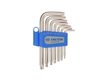 ZESTAW IMBUSÓW  7 szt. 1143  -  TORX  T10 - T40, UCHWYT  PLAST. BLISTER