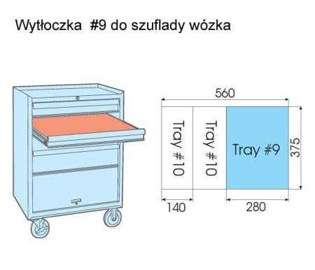 ZESTAW NASADEK UDAROWYCH  1/2"  33cz., WKŁAD Z PIANKI DO WÓZKA