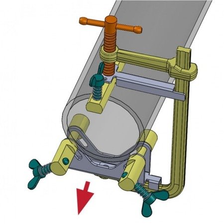 Zacisk do rur o średnicy 100-140 mm