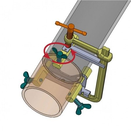 Zacisk do rur o średnicy 100-140 mm