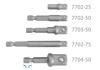 UCHWYT TRZPIENIOWY DO WKRĘTAREK 1/4''  CALOWY  1/2" x 50mm,  ZACZEP   KULKOWY