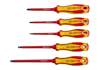 ZESTAW WKRĘTAKÓW  IZOLOWANYCH  5 cz. POZIDRIV  No.1 x 100,  No.2 x 100,  PŁASKIE  4 x 100,  5,5 x 125,  6,5 x 150